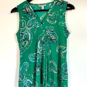 Dana Buchman Geen V-Neck Sleeveless Blouse